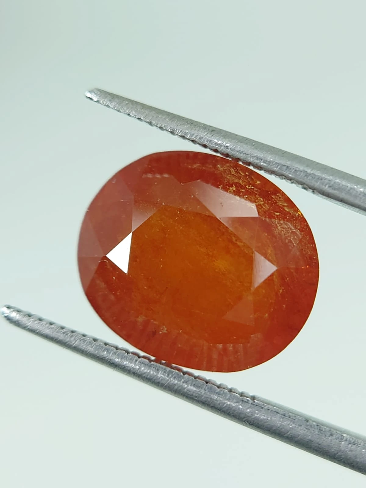 10ct Oval Faceted Untreated Natural Spessartite Garnet from Nigeria — view 1